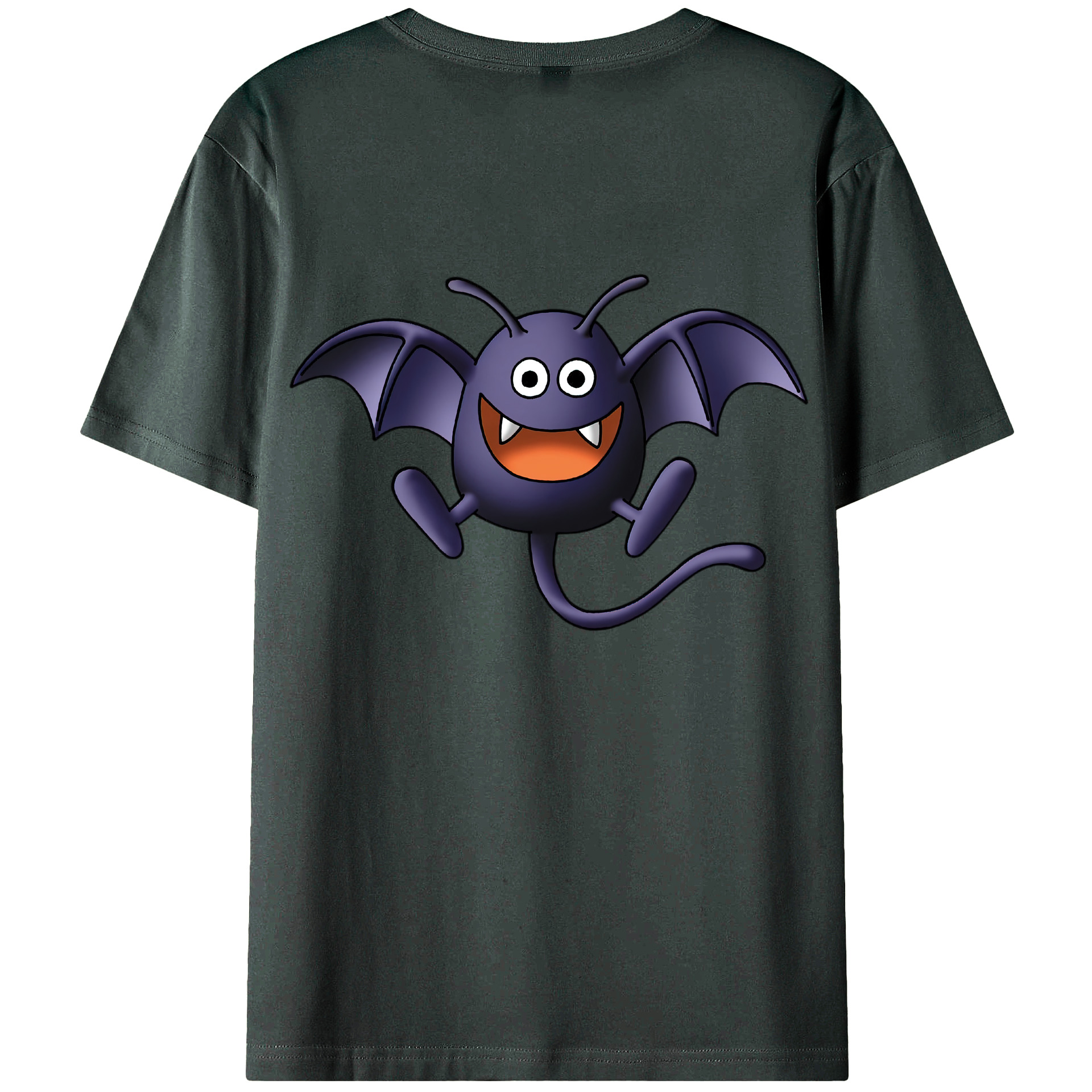 （画像用） ドラゴンクエスト Doragon Kuesuto Dragon Quest 綿100％ メンズ半袖Tシャツ（バックプリント） 通気性